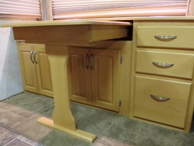 RV Dinette Credenza Computer Center