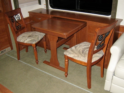 RV Dinette Credenza Computer Center