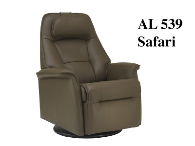 Stockholm Swivel Glider Recliner by Fjords AL Leathers