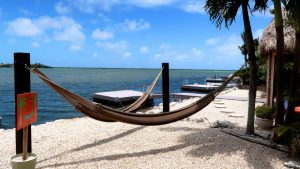 luxury RV resorts - hammock by the water 