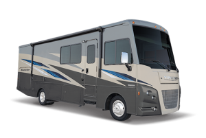 Winnebago Sunstar exterior. This Class A is one of the best motorhomes of 2022.