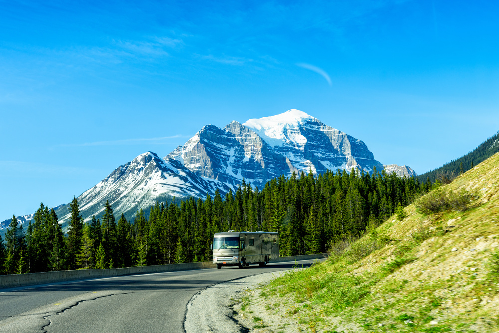 Motor Home on Road Trip