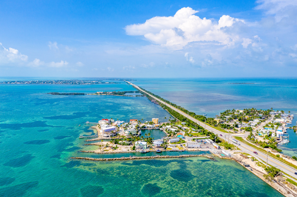 Key West road in Florida