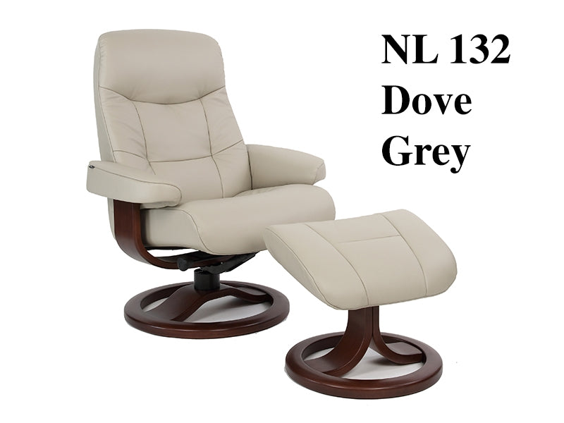 Muldal Euro Recliner w/ Ottoman by Fjords NL Leathers-zoom-7
