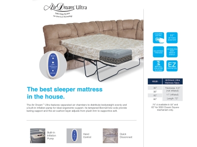 Complete Queen Air Dream Ultra Mattress w/ Pump