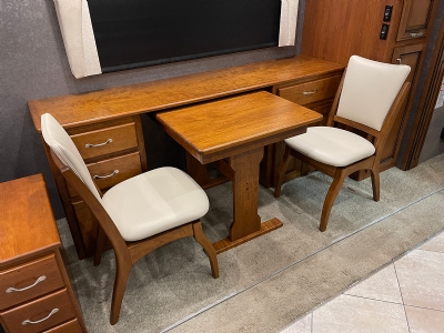 RV Dinette Credenza Computer Center