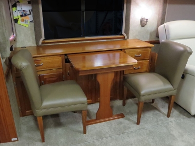 RV Dinette Credenza Computer Center