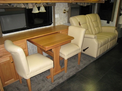 RV Dinette Credenza Computer Center