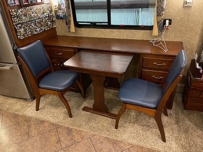 RV Dinette Credenza Computer Center