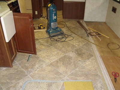 Custom RV Flooring Installations