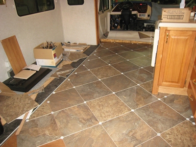 Custom RV Flooring Installations