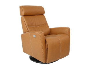 Milan Swivel Glider Recliner by Fjords AL Leathers